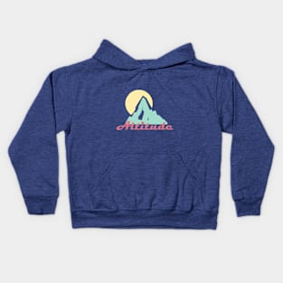 Altitude - Retro Hiking Kids Hoodie